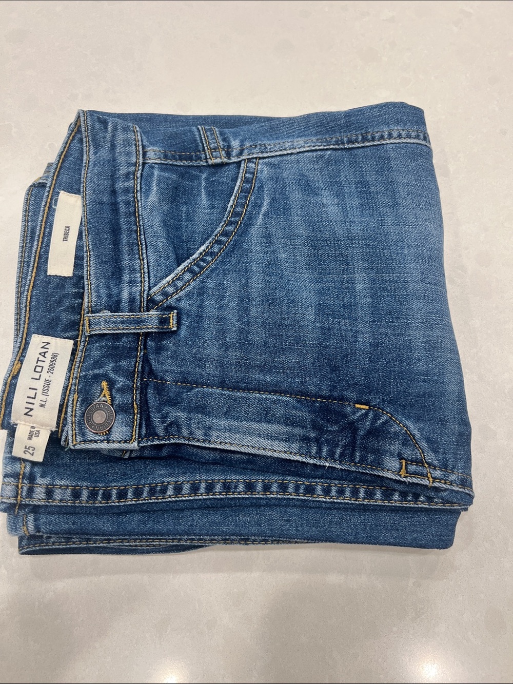 Nili Lotan Blue Denim Jeans - Picture 11 of 16